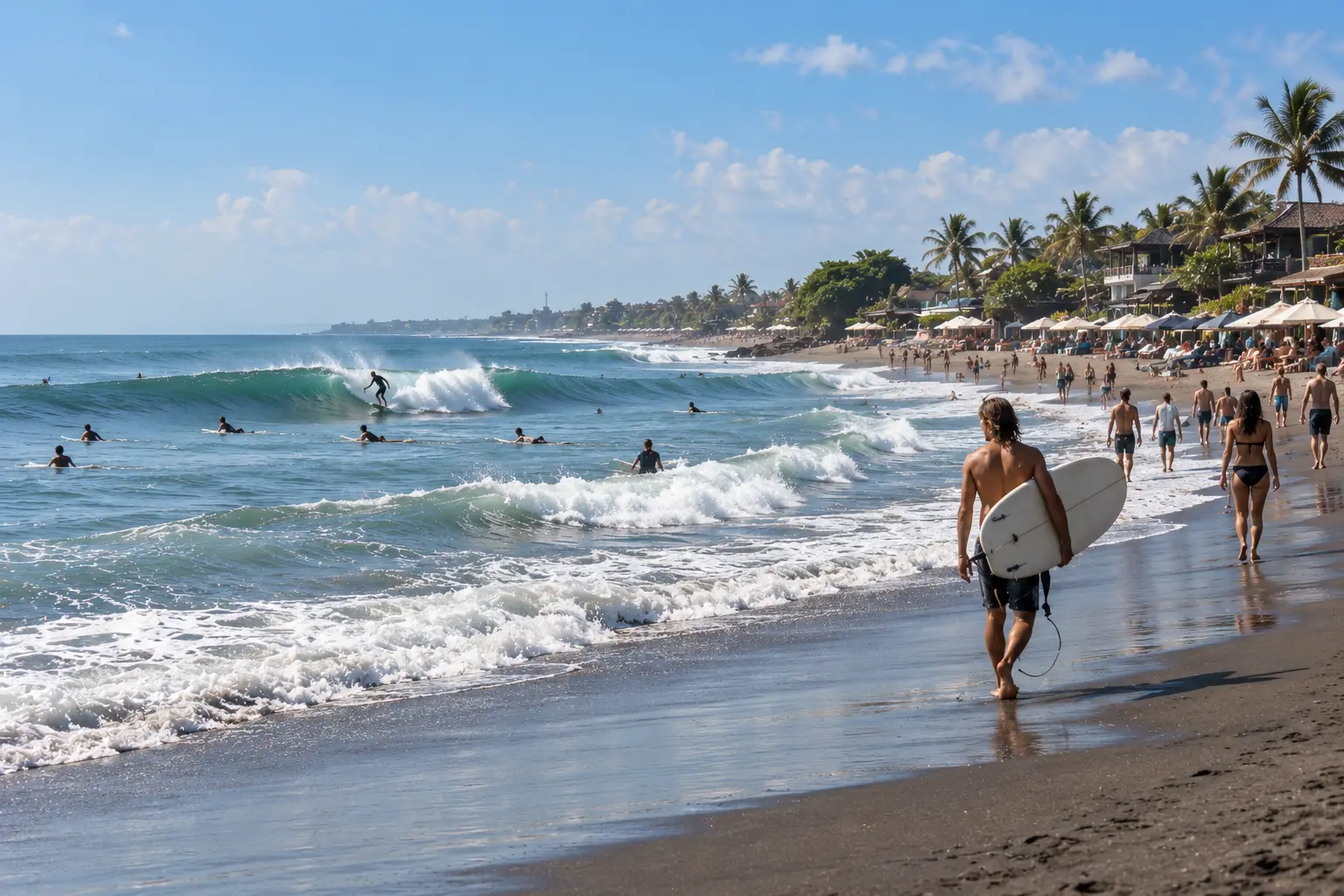 Batu Bolong and Canggu beach area in Bali